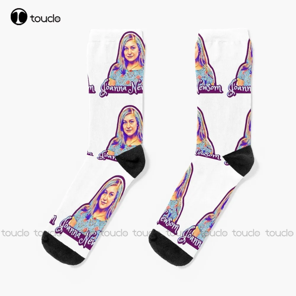 Joanna Harp Queen Newsom Socks Women Crew Socks Personalized Custom Unisex Adult Teen Youth Socks 360° Digital Print Funny Sock