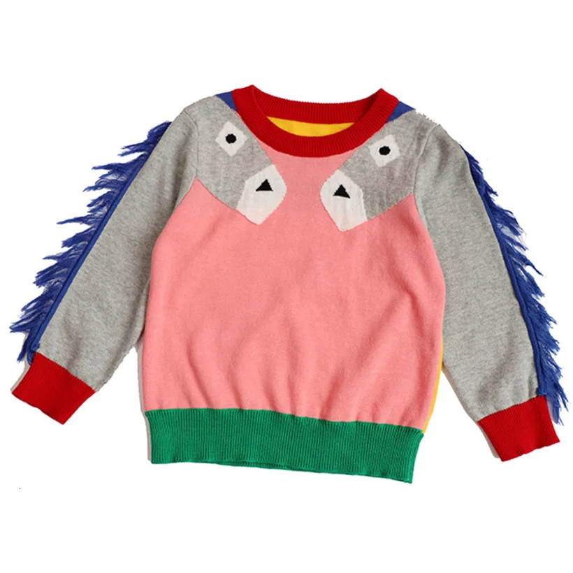 

2021 Baby Sweater Knitwear Infant Sweater Baby Girl Clothes Cartoon Horse Kids Sweaters Children Clothes Pull Fille