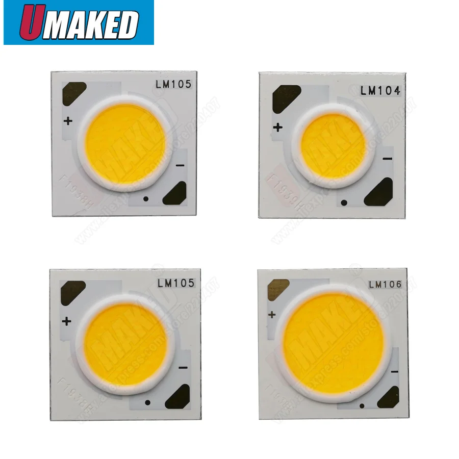 5PCS  COB LED chip light-emitting Diode bridgelux 1304 1507 1512 1816 1820 LED cob high brightness DIY High-end shop track light