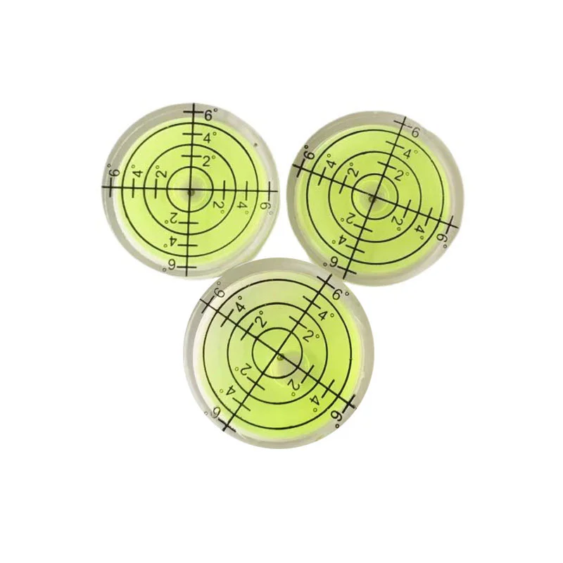 2PC Spirit Level Bubble High Precision Green Circular Bubble Level Bullseye Laser Level Bubble Mini Measuring Instruments Tool