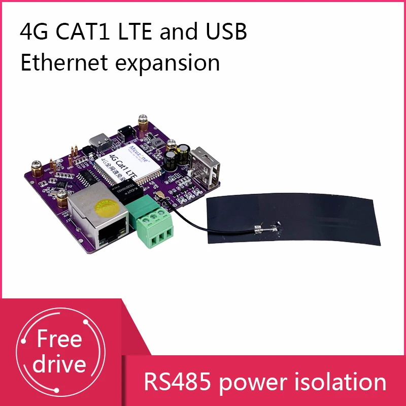 

Raspberry Pi Zero W/WH/2W 4G CAT1 LTE And USB Ethernet Extension Drive Free RS485 Power Isolation