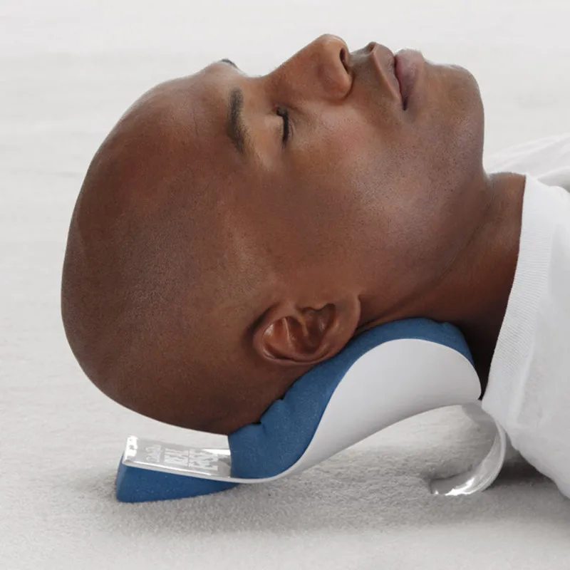 Head and Neck Tension Relief Massage Support Pillow Blue Headrest Almohada Cervical Cushion Cervical Pillow