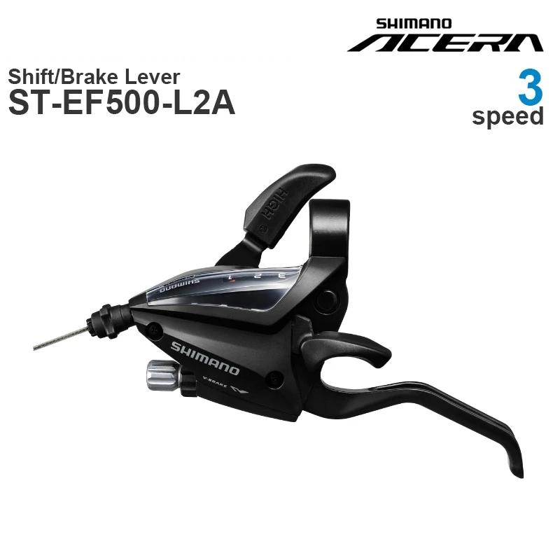 SHIMANO ACERA EF500 3x8v Groupset- EZ FIRE PLUS Shift/Brake Lever - 2-finger lever size - 3x8 Front Speeds Original parts