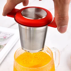 Stainless Steel Tea Strainer Mesh Filter Sifter Reusable Colander Drainer Skimmer Removable Infuser for Coffee Herb Spice