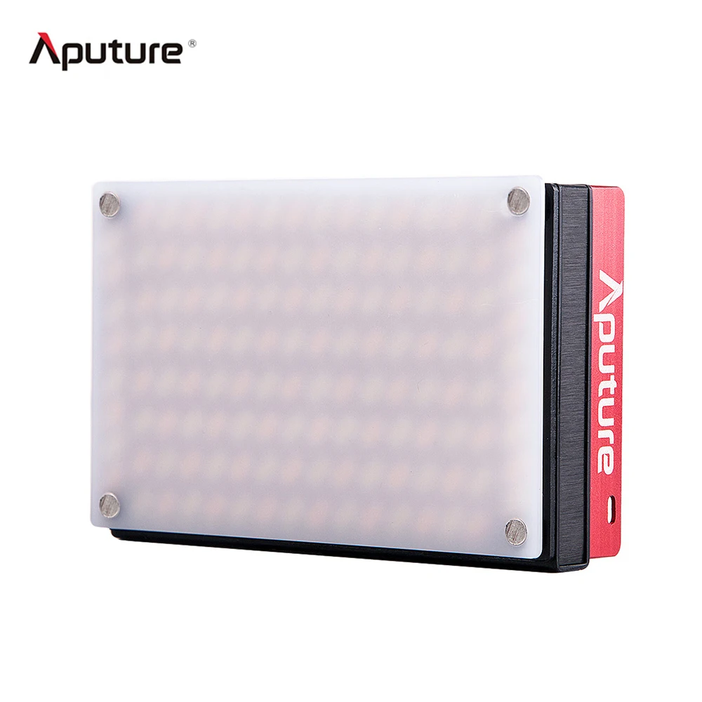 Aputure Mini LED Video Light 2800K-6500K Double Color Temperature CRI 95+ 128pcs LED Beads Adjustable Brightness