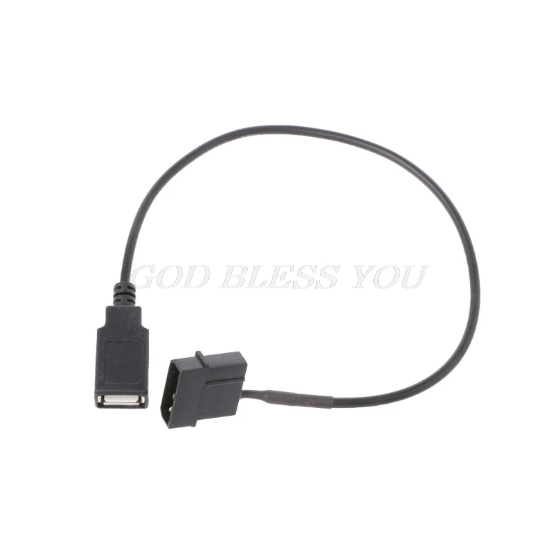 30cm PC Internal 5V 2-Pin IDE Molex To USB 2.0 Type A Female Power Adapter Cable Drop Shipping