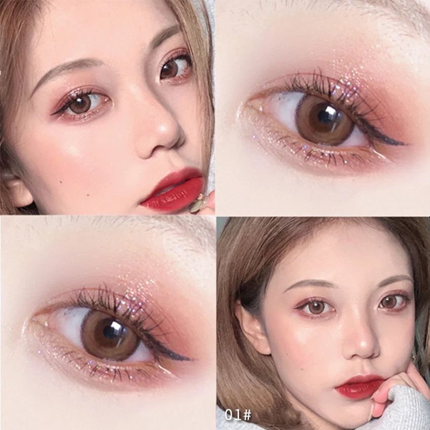 Lấp Lánh Eyeshadow Palette 9 Màu Tạo Bảng Mini Lắc Chân Nữ Phấn Mắt Di Động Mắt Trang Điểm Mỹ Phẩm Làm Đẹp Dụng Cụ