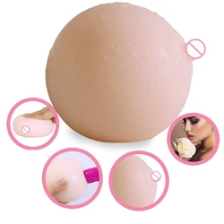 12*11cm Soft Big Breast Ball Men Sex Toys Portable 3D Female Mold Rubber Massager Nipple Touch Male Masturbation Adult With Box