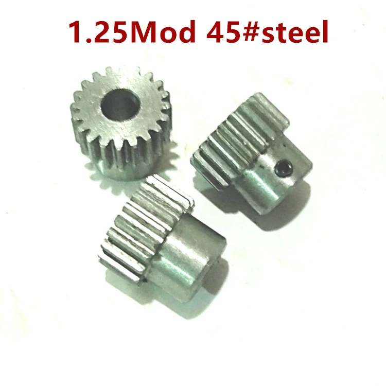 45# Carbon Steel Boss 1.25 mod 30 40 44 46 52 54 56 57 60 63 teeth DIY Car Toy Gear