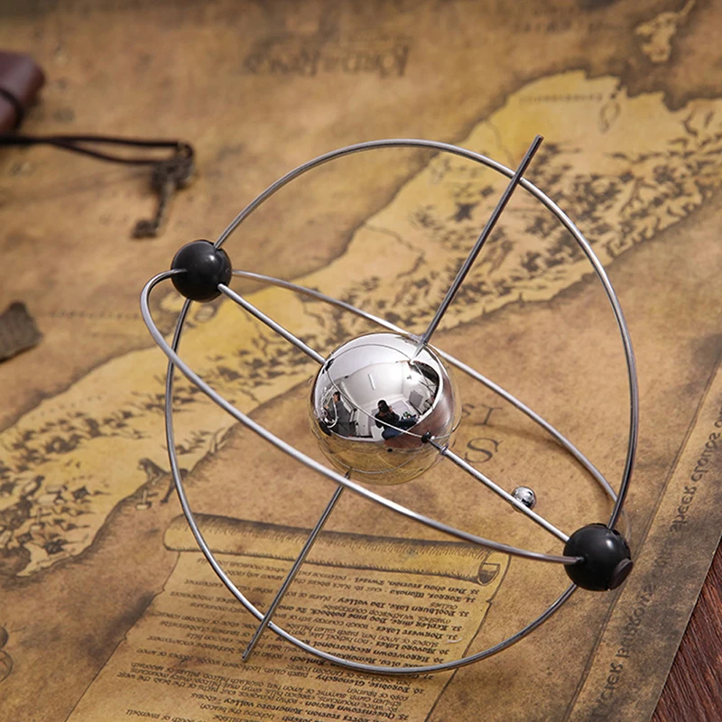 1 ชิ้น Kinetic Art! โทรศัพท์มือถือ Milky WAY Gizmos Perpetual Motion ทรงกลมลูกตุ้มหมุนโต๊ะ Orbital ของเล่น