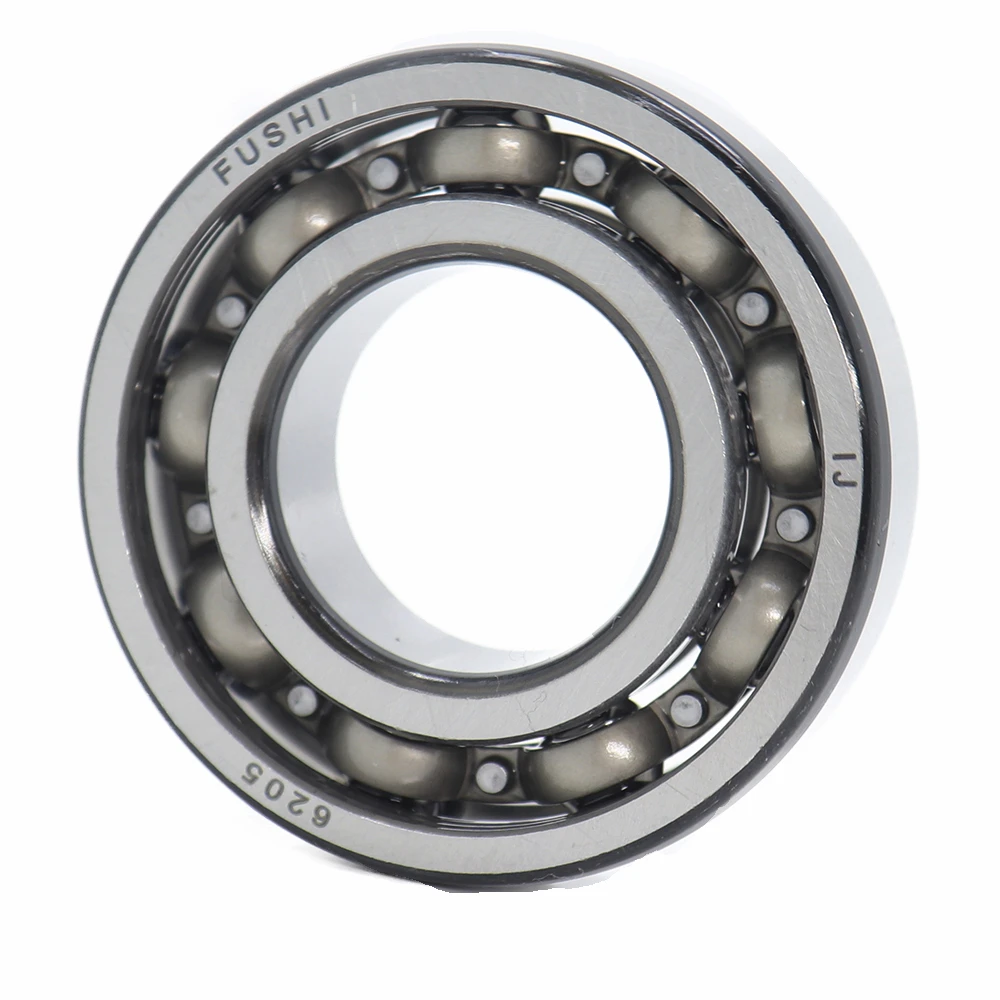 6205 Bearing 25*52*15 mm ABEC-5 P5 1PC For Motorcycles Engine Crankshaft 6205 OPEN Ball Bearings Chamfer Black Nitride Retainer