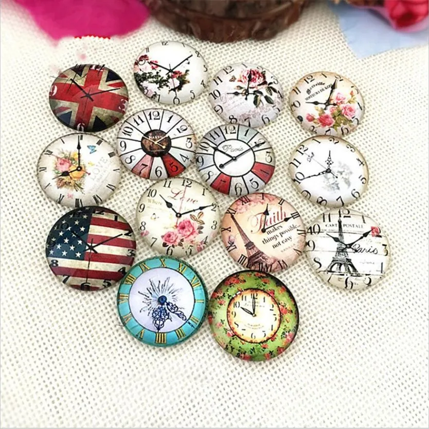 10 sztuk/partia okrągły 8-25MM zegar szkło Cabochon dla make bransoletka naszyjnik dla kobiet 2019 kolczyk pins broszka craft supply — zdjęcie 3