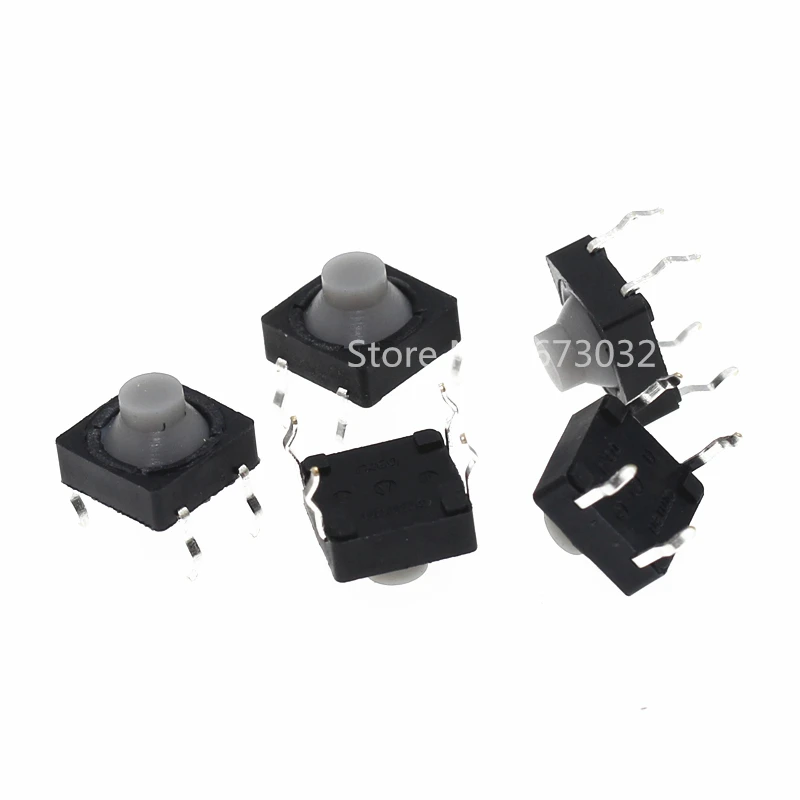 20 sztuk 8*8*5mm dotykowy przełącznik DIP silikonowy przełącznik wyciszenia 4Pins włącznik dotykowy światła 8x8x5