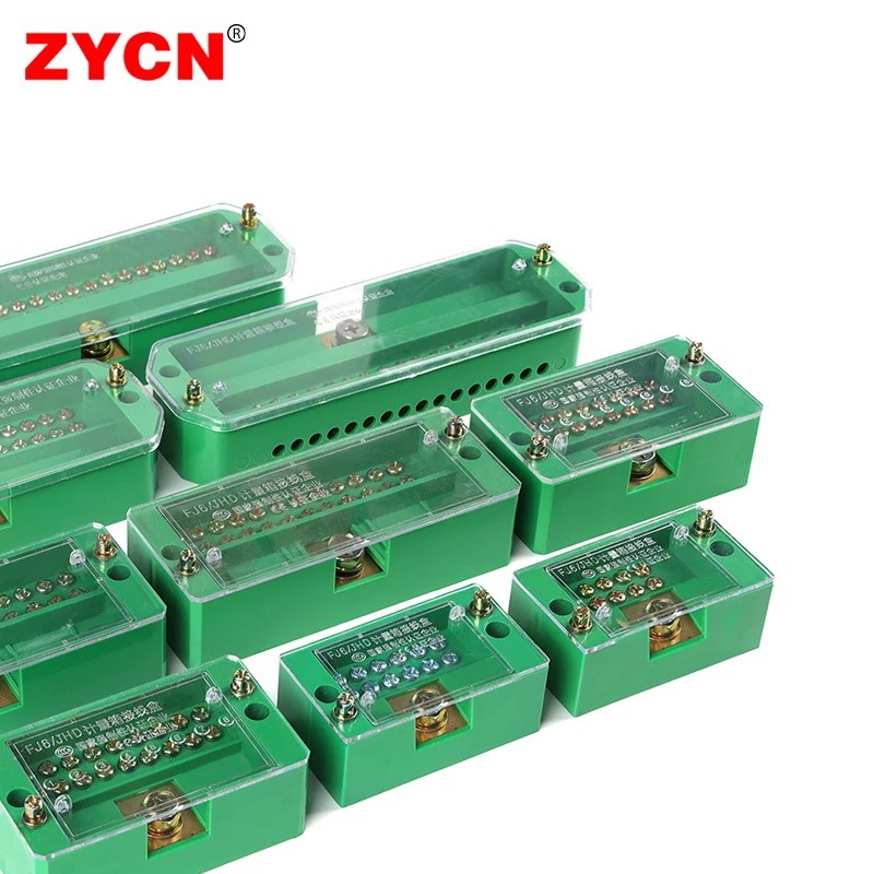 Unipolar Splitter Junction Box 3 Input Retardant Metering Cabinet Wire Terminal Block Flame Retar Electrical Accessories Copper