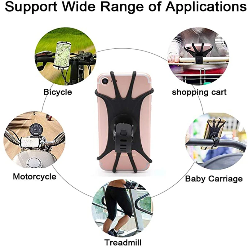 For xiaomi Phone Holder 360 Rotation Rotary Handlebar Phone Rack Bracket For Motorcycle Bike Electric Scooter For 4-6 inch Phone