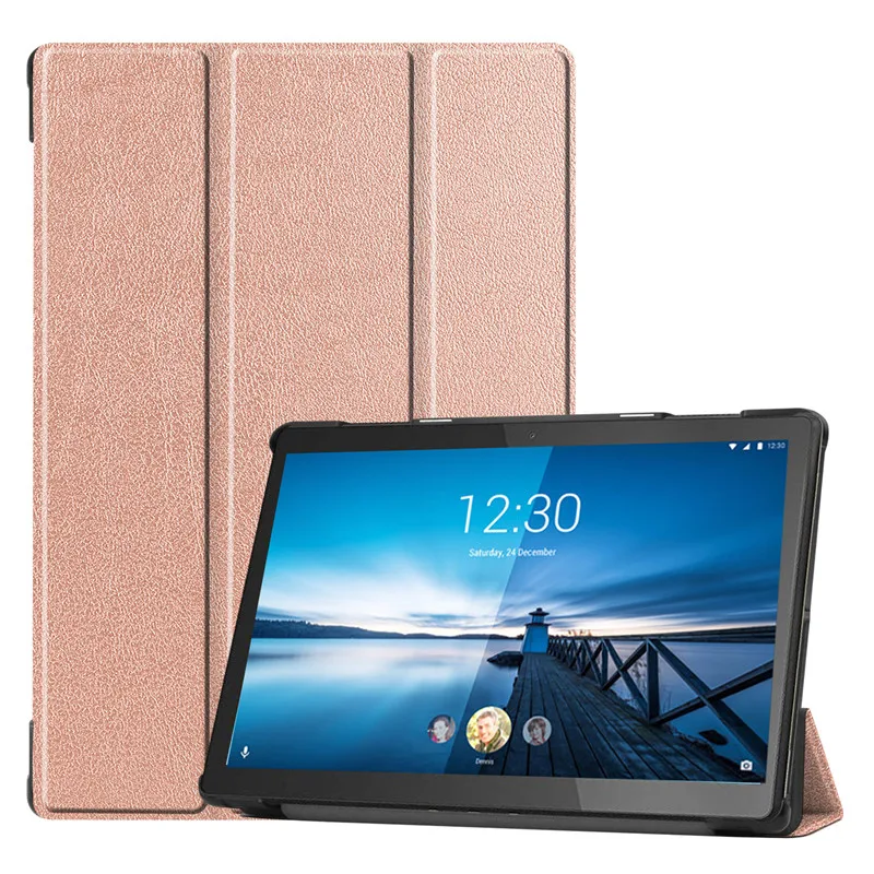 Casing untuk Lenovo Tab M10 Sampul Funda Magnetik Casing Tahan Kejut untuk Lenovo M10 REL TB-X605FC/10.1 "Cangkang Berdiri