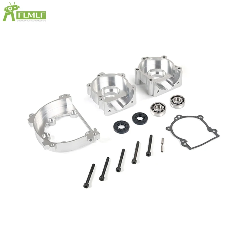 Alloy CNC 71CC Engine Crankcase Case Set Fit for 1/5 HPI ROFUN BAHA ROVAN KM BAJA Losi 5ive T FG GoPed RedCat Rc Car Toys Parts