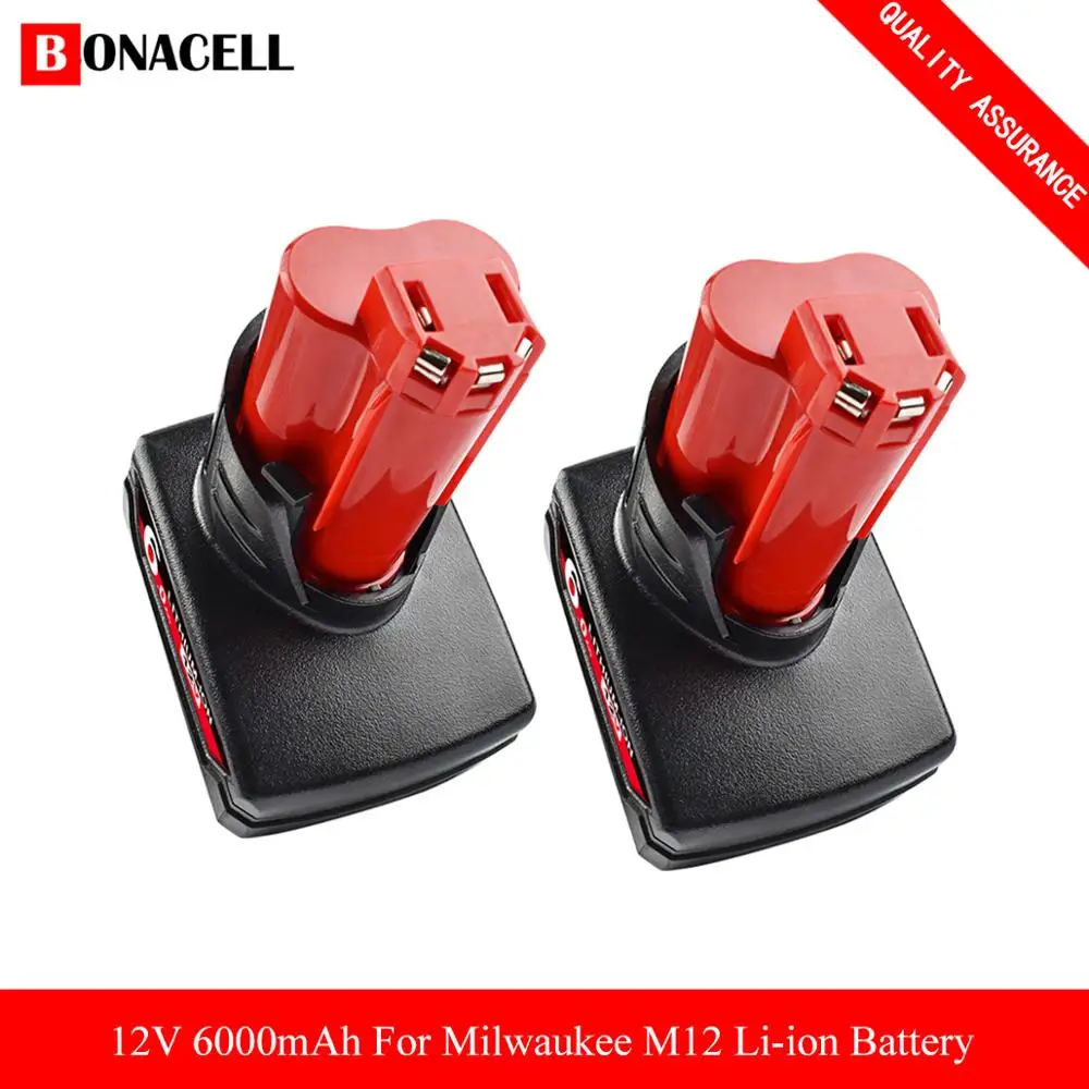 For Milwaukee Tool 12V Li-ion Battery for Milwaukee M12 C12 XC 48-11-2440 48-11-2402 48-11-2411 48-11-2401 screwdriver Battery