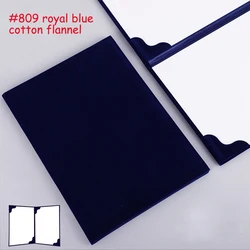 A4  Royal Blue Cotton Flannel Lint Wedding Contract Folder