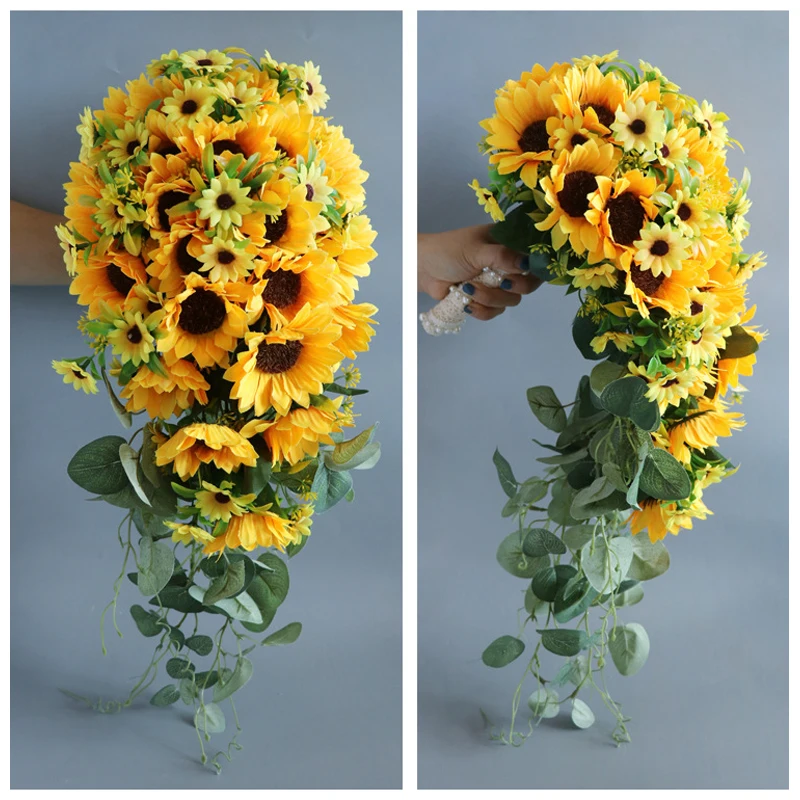 Garden Style Wedding Flowers Bridal Bouquets Sunflowers Bouquet