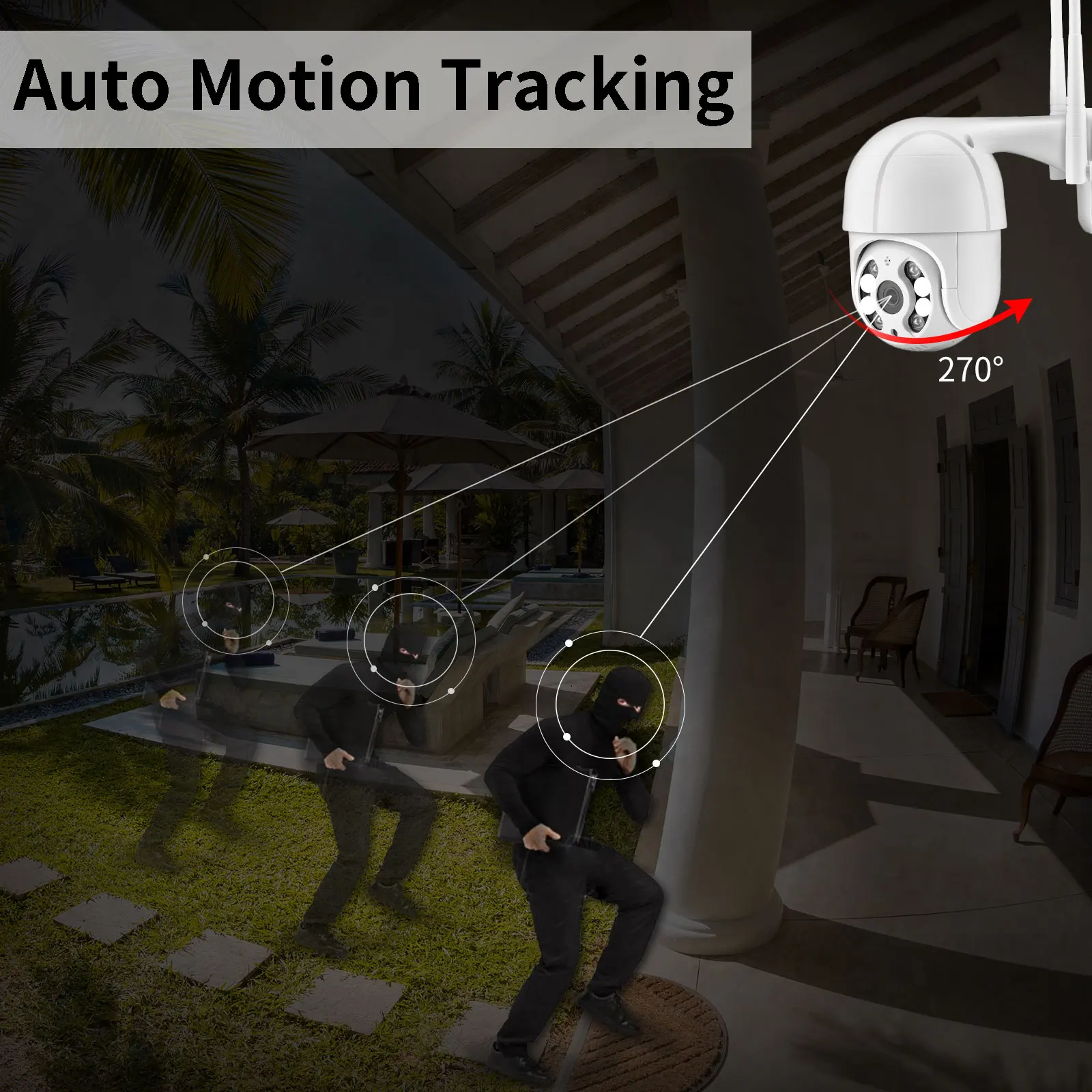 4K 8MP PTZ واي فاي كاميرا IP في الهواء الطلق 5X التكبير الرقمي سرعة قبة 3MP 2MP اتجاهين الصوت AI الإنسان كشف إنذار لاسلكي CCTV الأمن