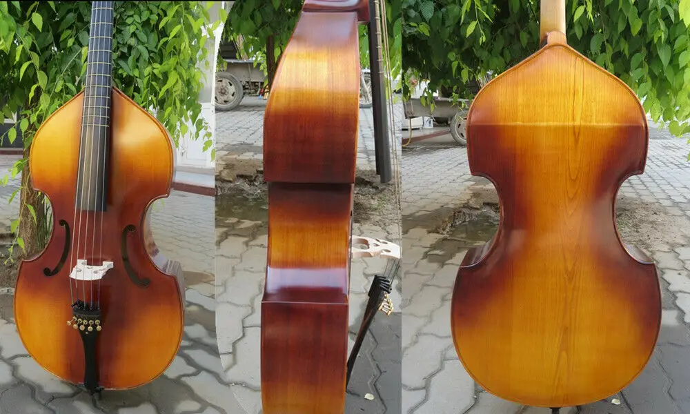 

Baroque style Solid wood SONG Maestro install Frets 5 strings viola da gamba 25 1/4"