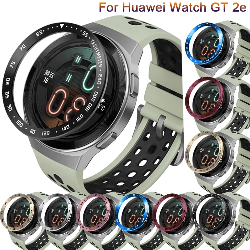 Alloy Bezel Ring Cover For Huawei Watch GT 2e Smartwatch Dial Adhesive Anti Scratch protection metal case For Huawei Watch Gt 2e