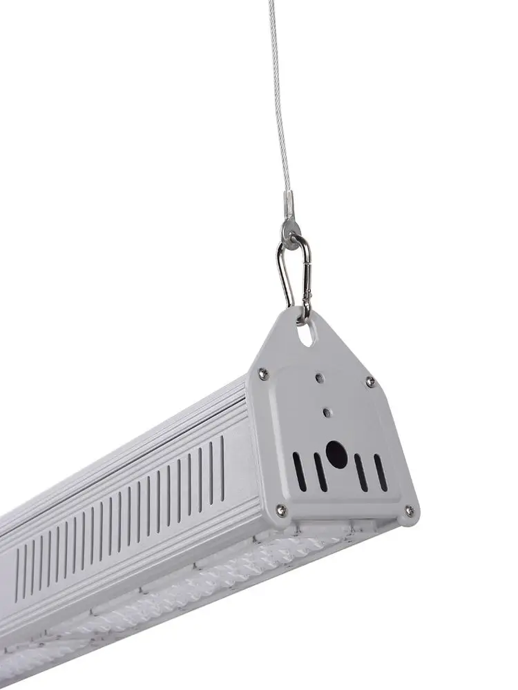 DLC – éclairage industriel linéaire LED 200W, 150Lm/W, éclairage d'entrepôt