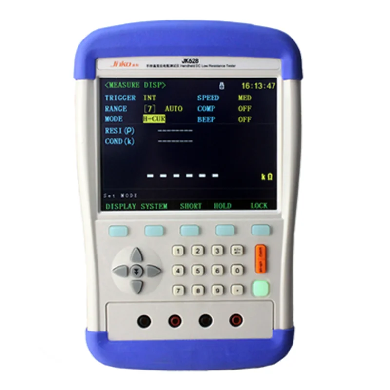 JK628มือถือเครื่องทดสอบความต้านทานต่ำ DC Meter