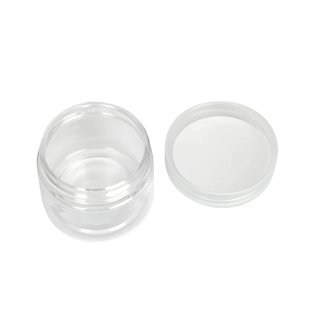 5Pcs Clear Refillable Bottle Jar Lid Empty Cosmetic Container Makeup Travel Cearm Bottle Jars 30/40/50/60/80ml 100ml 120ml 200ml