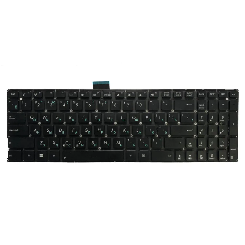 Teclado de ordenador portátil ruso para ASUS R506L, R506LD, R506LN, R51L, R51LD, R51LN, VM510LN, VM510LP, R556L, R556LA, R556LD, R556LJ, W519LD, RU