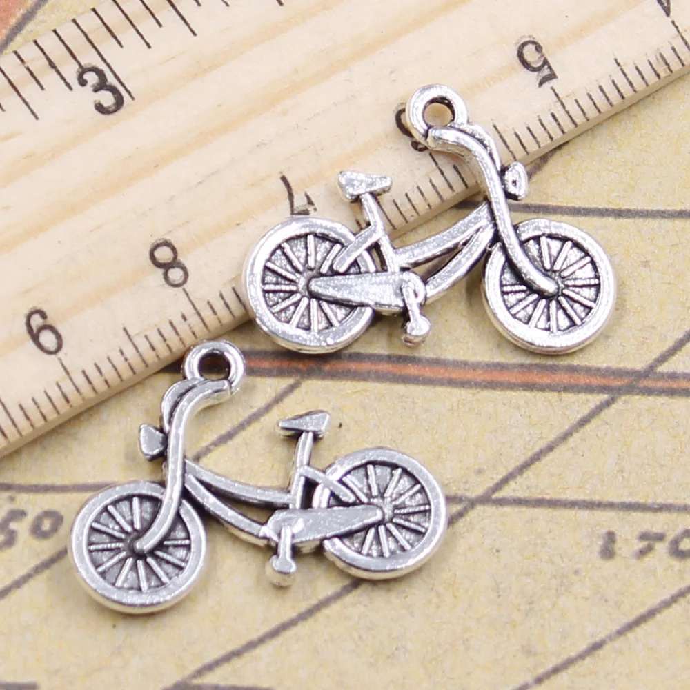 20pcs Charms Bicycle Bike 26x18mm Tibetan Silver Color Pendants Antique Jewelry Making DIY Handmade Craft For Bracelet Necklace