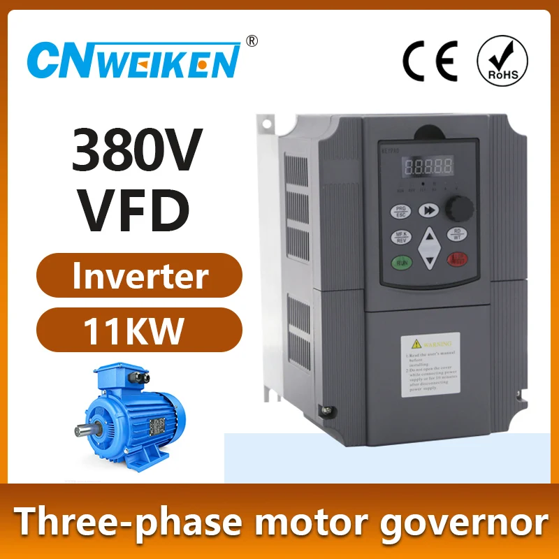 

Frequency Converter For Motor 380V 11KW/7.5KW/5.5KW/2.2Kw 3 Phase Input And Three Output 50hz/60hz AC Drive VFD Inverter