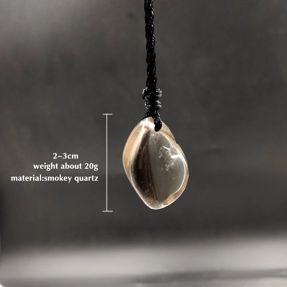 Natural Smoky Quartz Ornament Decoration Crystal Ornament Gem Stone Quartz Irregular Pendulum Reiki Chakra Suspension Crystal