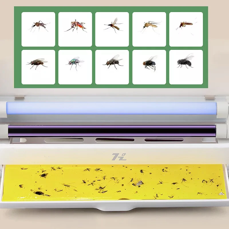 벽걸이 전기 파리 트랩 모기 킬러 램프, LED 조명 자동 플라이 캐처, 파리 방지 킬러, 곤충 방제 캐처, 2021 신제품
