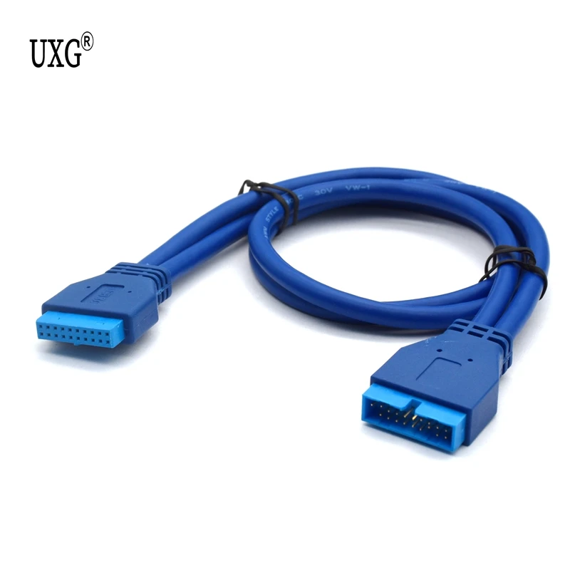 

Great-Q USB3.0 20Pin Female to USB 3.0 20 Pin Male Extension Cable Motherboard Mainboard 20pin Header Adapter Cable extende