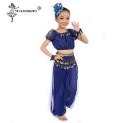 Newest Children Belly Dance Costume Set for kids Indian Dancewear Belly Dance Costumes Set Oriental Dance BellyDance Performance