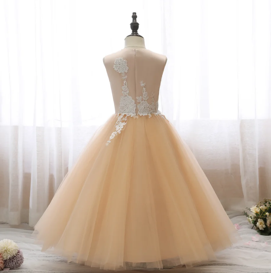 Blumen mädchen Kleid für Kinder Erstkommunion Hochzeit Geburtstag Abend Party Zeremonie Ball Festzug Event Junior Brautjungfer Kleid