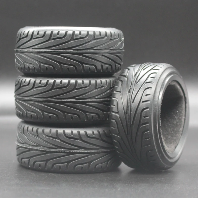Pièces de voiture modèle RC échelle 1:10 sur route, pneus en caoutchouc à haute adhérence de 26mm adaptés à HSP HPI HIMOTO REDCAT Racing pour HSP 94123/94122/9
