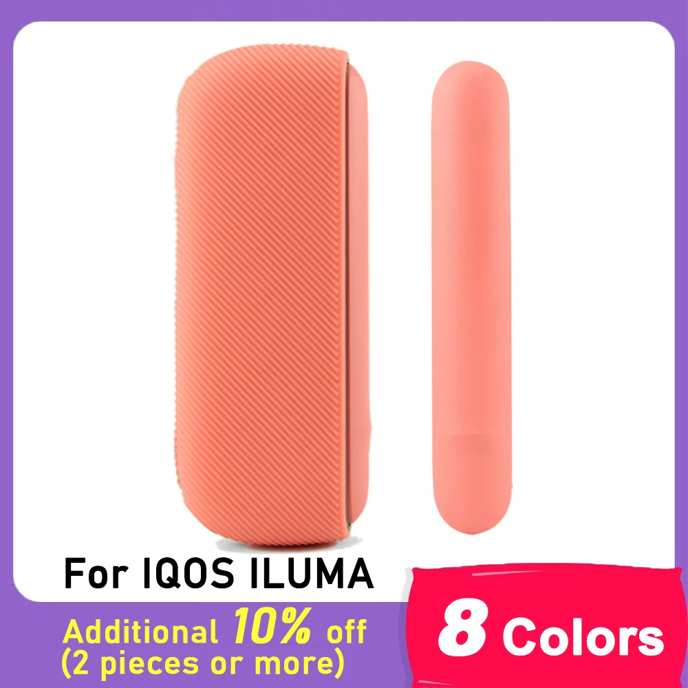 Colorful Silicone Case + Side Cover for IQOS ILUMA Full Protective Cover for IQOS 4 ILUMA Case Outer Accessories