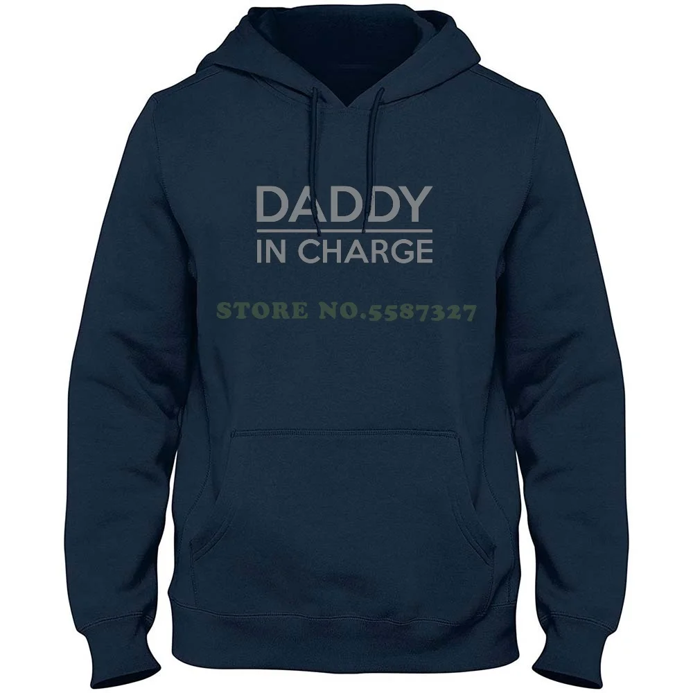 Daddy In Charge 100% Pure Cotton Hoodie Daddy Abdl Diaper Lover Adult Baby Son Offspring Father Charge Authority Parenthood