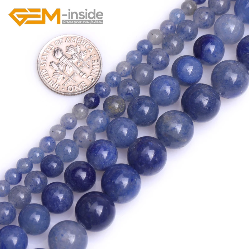 

Natural A Grade Blue Aventurine Jades Round Semi Precious Loose Beads for Jewelry Making 15" Strand 4/6/8/10/12mm Wholesale