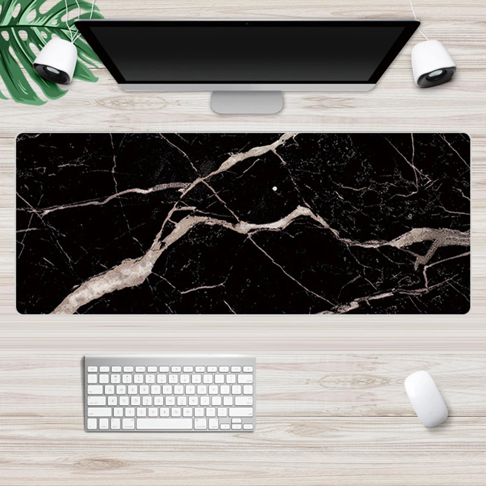 Soft Mouse Pad Large Marble Grain Desk Mat Office Computer Keyboard Laptop Cushion Accessories