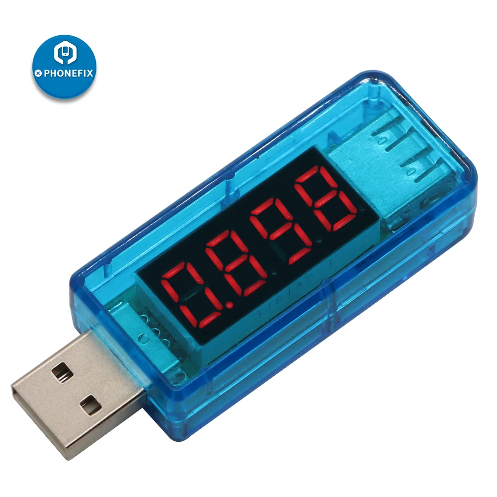 A CRISTALLI LIQUIDI Digital Voltmetro Amperometro USB Charger Medico Elettronica Mobile di Potere Corrente di Carica di Tensione del Tester del Tester Medico Voltmetro