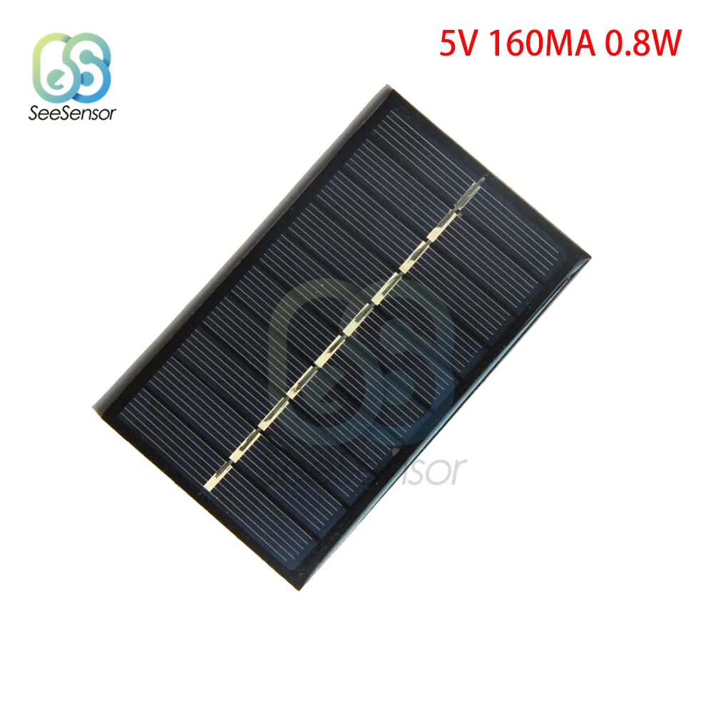 Solar Panel 2V 5V 6V 9V 12V Mini Solar System DIY For Battery Cell Phone Chargers Portable Solar Cell 0.23W 0.6W 0.8W 1W 1.5W 3W