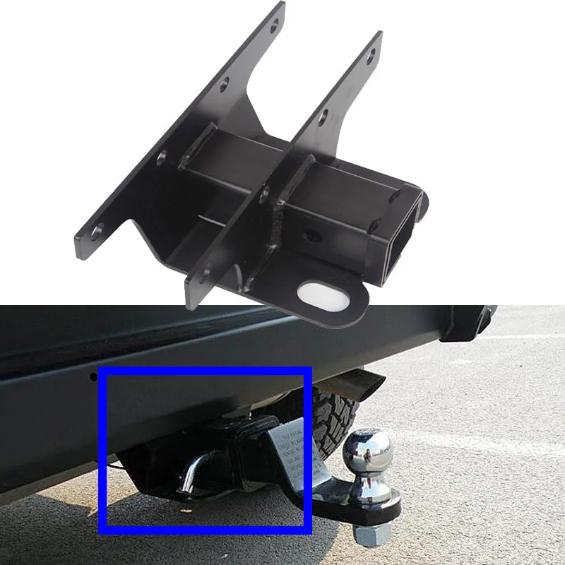 Rear Towing Trailer Hitch Receiver 2inch Tow Accessories For Jeep Wrangler JK JL JLU 2007-2025+
