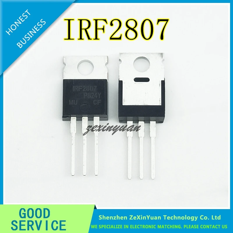 

10PCS/LOT IRF2807 IRF2807 PBF Inverter Front Transistor 82A/75V Field Effect Transistor New original