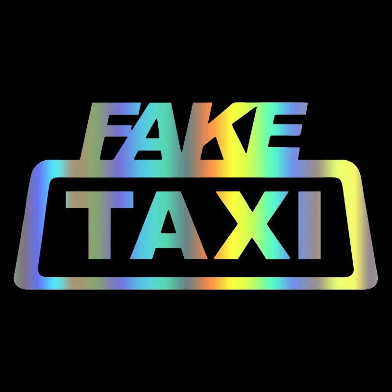 CS-158#18x9cm Car Sticker Funny Fake Taxi vinyl decal auto car stickers on bumper rear window