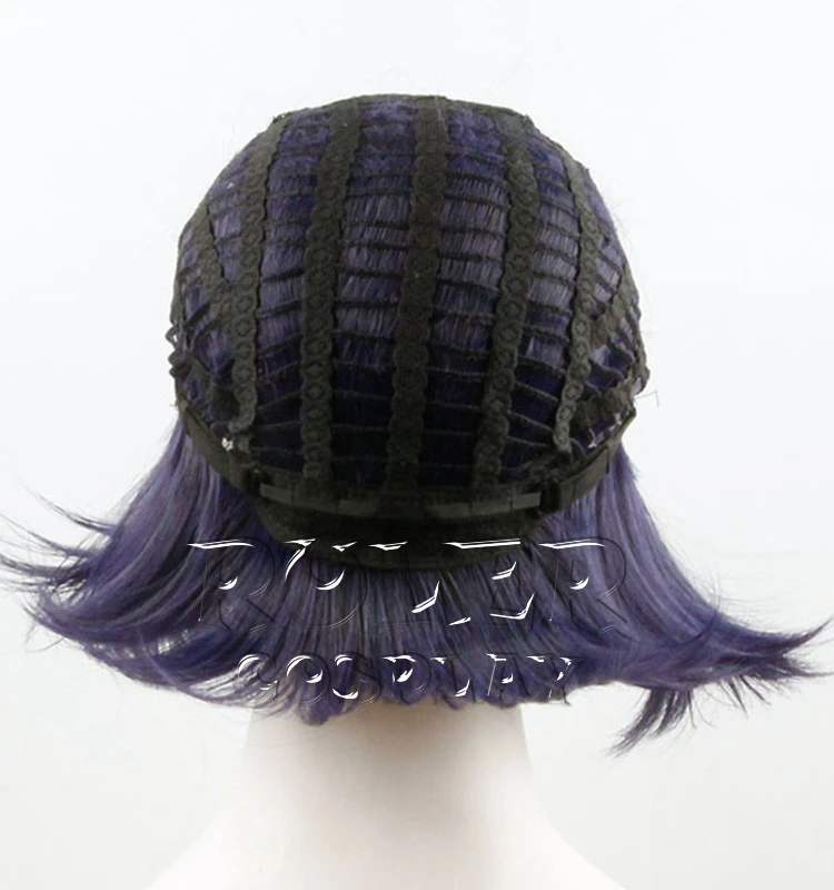 Peluca de estilo Danganronpa V3 Koukichi Kokichi Ouma de alta calidad, pelo sintético resistente al calor, pelucas de Cosplay + gorro de peluca