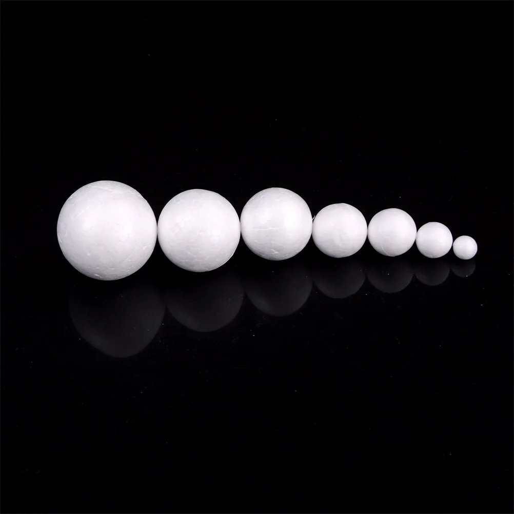 20Pcs/Lot 1-4cm Modelling Polystyrene Styrofoam Foam Ball White Craft Balls For DIY Christmas Party Decoration Supplies Gift